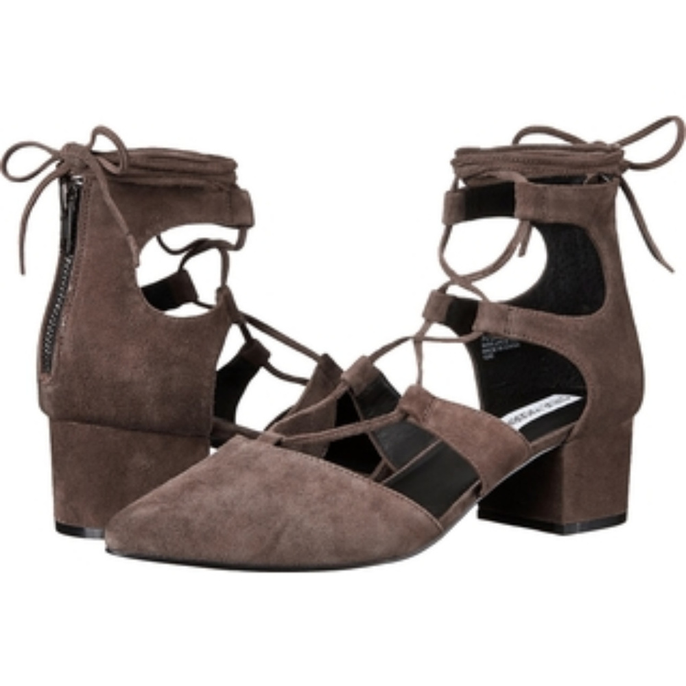STEVE MADDEN Brown Suede Lace Up Shoes